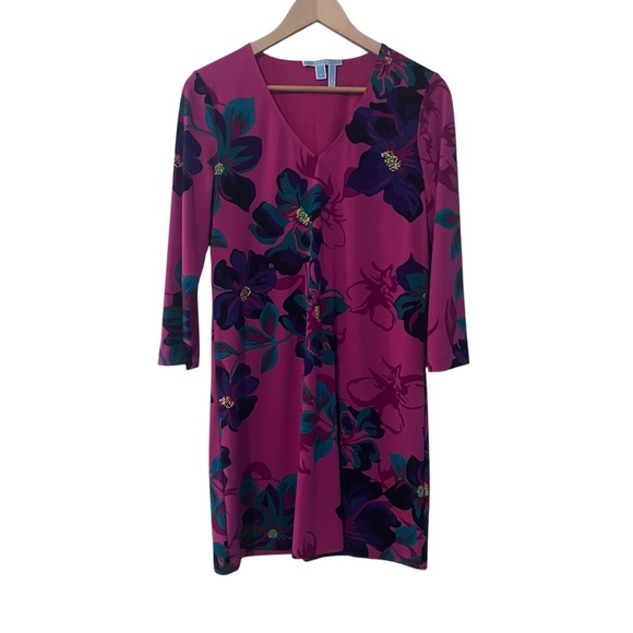 Draper James Dresses & Skirts - Draper James Women's Pink Floral Long Sleeve Dress Size S